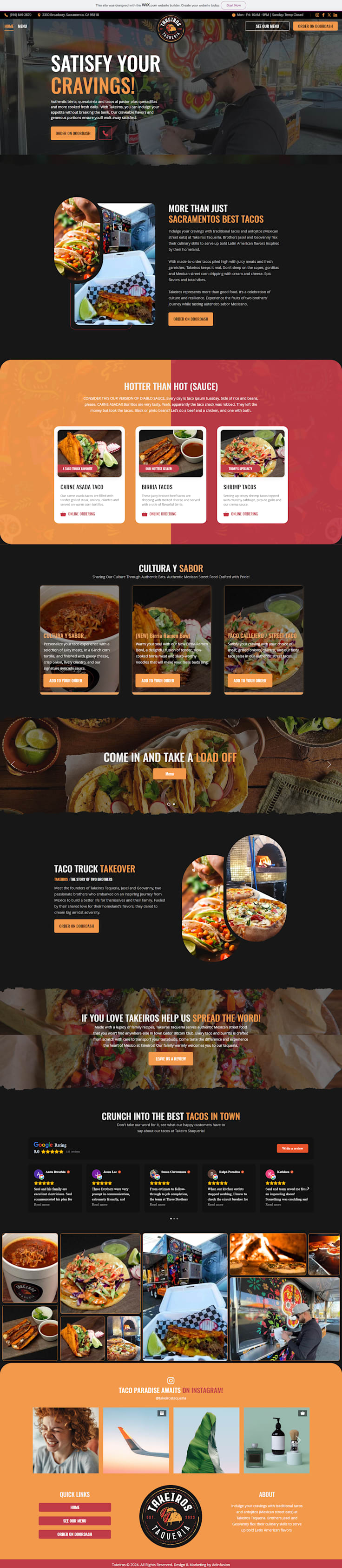 Takeiro Staqueria Website